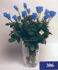  Eryaman iekiler iek online iek siparii  mika vazo yada cam Vazoda 11 adet mavi gller