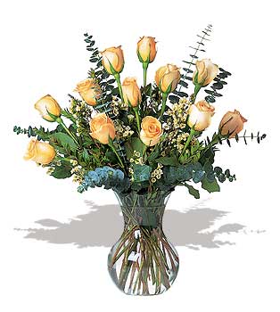 12 adet sari g�l cam vazo da   Eryaman �i�ek�i  �i�ek , �i�ek�i , �i�ek�ilik 