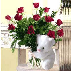 9 adet kirmizi g�l    Eryaman �nternetten �i�ek sipari�i 