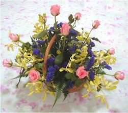  Eryaman online �i�ek�i , �i�ek sipari�i  pembe g�llerden sepetde