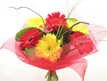9 adet gerbera �i�eklerinden buket  Eryaman �i�ek g�nderme sitemiz g�venlidir 