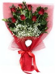 7 adet k�rm�z� g�lden buket tanzimi  Eryaman �i�ek g�nder �i�ek servisi , �i�ek�i adresleri 