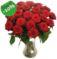 Vazo i�erisinde 25 adet k�rm�z� g�l  Eryaman �i�ek g�nder �i�ek servisi , �i�ek�i adresleri 