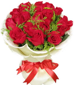 19 adet k�rm�z� g�lden buket tanzimi  Eryaman ankaradaki internetten �i�ek sipari�i  