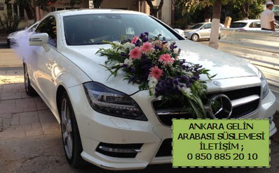 Ankara gelin araba s�s� s�slemesi  Eryaman �i�ek�i ankaraya �i�ek yolla �i�ek�iler 