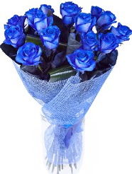 9 adet mavi g�lden buket �i�e�i  Eryaman �i�ek g�nderme online �i�ek�i 
