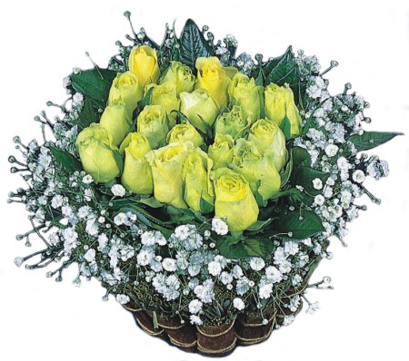  Eryaman �i�ek�i  �i�ek , �i�ek�i , �i�ek�ilik  Sari harika bir g�l sepeti