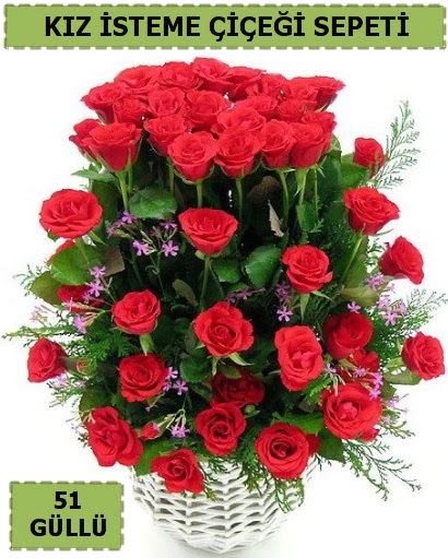 51 ADET KIRMIZI G�LDEN KIZ �STEME SEPET�  Eryaman online �i�ek�i , �i�ek sipari�i 