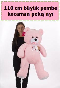 110 cm b�y�k pembe kocaman pelu� ay�  Ankara Eryaman yurti�i ve yurtd��� �i�ek sipari�i 