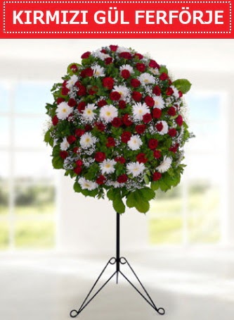 K�rm�z� g�l ferf�rje 40 adet g�l ve gerbera  Eryaman online �i�ek�i , �i�ek sipari�i 