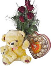  �i�ek yolla Eryaman 14 �ubat sevgililer g�n� �i�ek  7 g�l oyuncak �ikolata