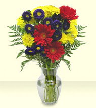  Eryaman �i�ek sat��� anneler g�n� �i�ek yolla  cam yada mika vazoda renkli gerberalar