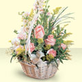  Eryaman �i�ek�iler �i�ek online �i�ek sipari�i  sepette pembe g�ller