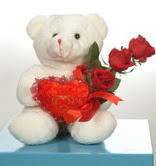 3 adetg�l ve oyuncak   Eryaman Ankara �i�ek�i online �i�ek g�nderme sipari� 