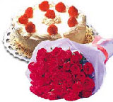 yaspasta ve 10 adet g�l  Eryaman �i�ek�i  �i�ek , �i�ek�i , �i�ek�ilik 