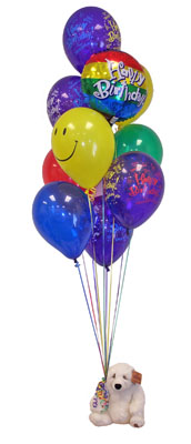  Eryaman �i�ek g�venli kaliteli h�zl� �i�ek  Sevdiklerinize 17 adet u�an balon demeti yollayin.