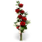  Eryamandaki �i�ek�iler kaliteli taze ve ucuz �i�ekler  7 adet kirmizi g�l ve pelus oyuncak