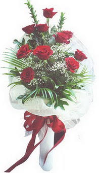  Eryaman �i�ek g�nderme online �i�ek�i  10 adet kirmizi g�lden buket tanzimi �zel anlara