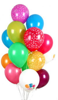  Eryaman �i�ek g�nderme online �i�ek�i  30 adet u�an balon buketi demeti renkli