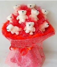 9 adet teddy bear buket  Eryaman online �i�ek�i , �i�ek sipari�i 