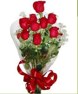  Ankara Eryaman hediye sevgilime hediye �i�ek  10 adet k�rm�z� g�lden g�rsel buket