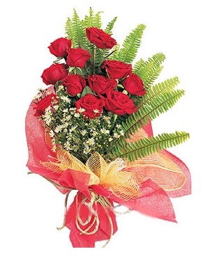  Eryaman �i�ek yolla , �i�ek g�nder , �i�ek�i   11 adet k�rm�z� g�llerden buket modeli