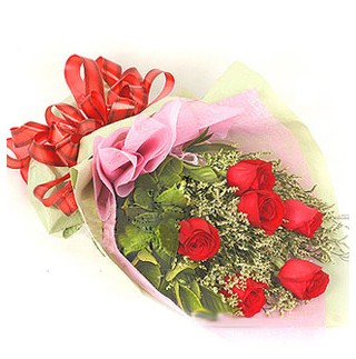  Eryaman �nternetten �i�ek sipari�i  6 adet k�rm�z� g�lden buket