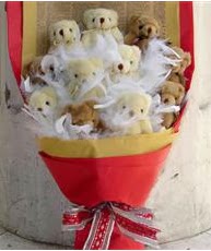  Eryaman �i�ek�i  �i�ek , �i�ek�i , �i�ek�ilik  11 adet pelu� ay�dan ay� buketi