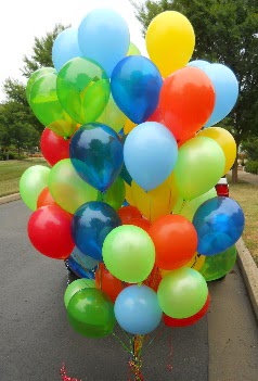100 adet uan balon rengarenk helyum gazl  balon