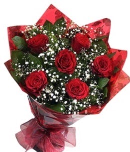 6 adet k�rm�z� g�lden buket  �i�ek�i Eryaman cicekciler , cicek siparisi 