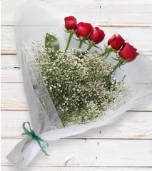 5 k�rm�z� g�lden sade buket  Eryaman online �i�ek�i , �i�ek sipari�i 