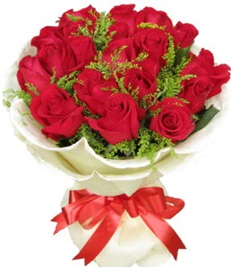 19 adet k�rm�z� g�lden buket tanzimi  Eryaman ankaradaki internetten �i�ek sipari�i  