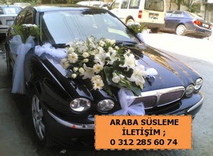 Gelin arabas� s�slemesi  Ankara Eryaman �i�ek sipari�i vermek 