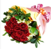 12 adet k�rm�z� g�l ve papatyalar  �i�ek yolla Eryaman 14 �ubat sevgililer g�n� �i�ek 