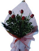  Ankara Eryaman �i�ek sat��� �i�ek sipari�i  5 adet kirmizi g�llerden buket