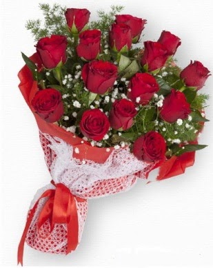 15 adet k�rm�z� g�lden k�z isteme buketi  Eryamandaki �i�ek�iler kaliteli taze ve ucuz �i�ekler 
