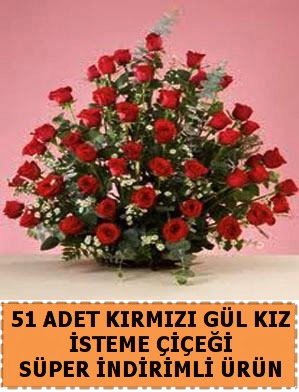 51 Adet k�rm�z� g�lden k�z isteme �i�e�i  Eryaman �i�ek�i  �i�ek , �i�ek�i , �i�ek�ilik 