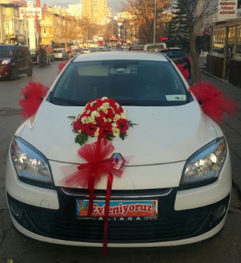 Araba s�slemesi gelin arabas�  Eryaman �nternetten �i�ek sipari�i 