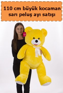 110 cm b�y�k sar� kocaman pelu� ay�  Eryaman online �i�ek�i , �i�ek sipari�i 