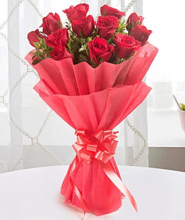 12 adet k�rm�z� g�lden modern buket  Eryaman online �i�ek�i , �i�ek sipari�i  