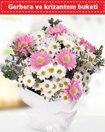 Papatya ve Gerbera Buketi  Eryaman �nternetten �i�ek sipari�i 