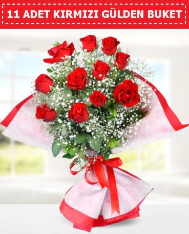 11 Adet K�rm�z� G�l Buketi  Eryaman Ankara ucuz �i�ek g�nder 